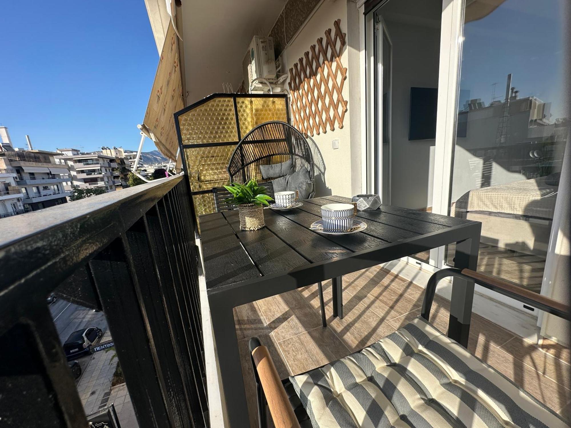 Glyfada Sunset Seaview Cozy Apartment A Atenas Exterior foto