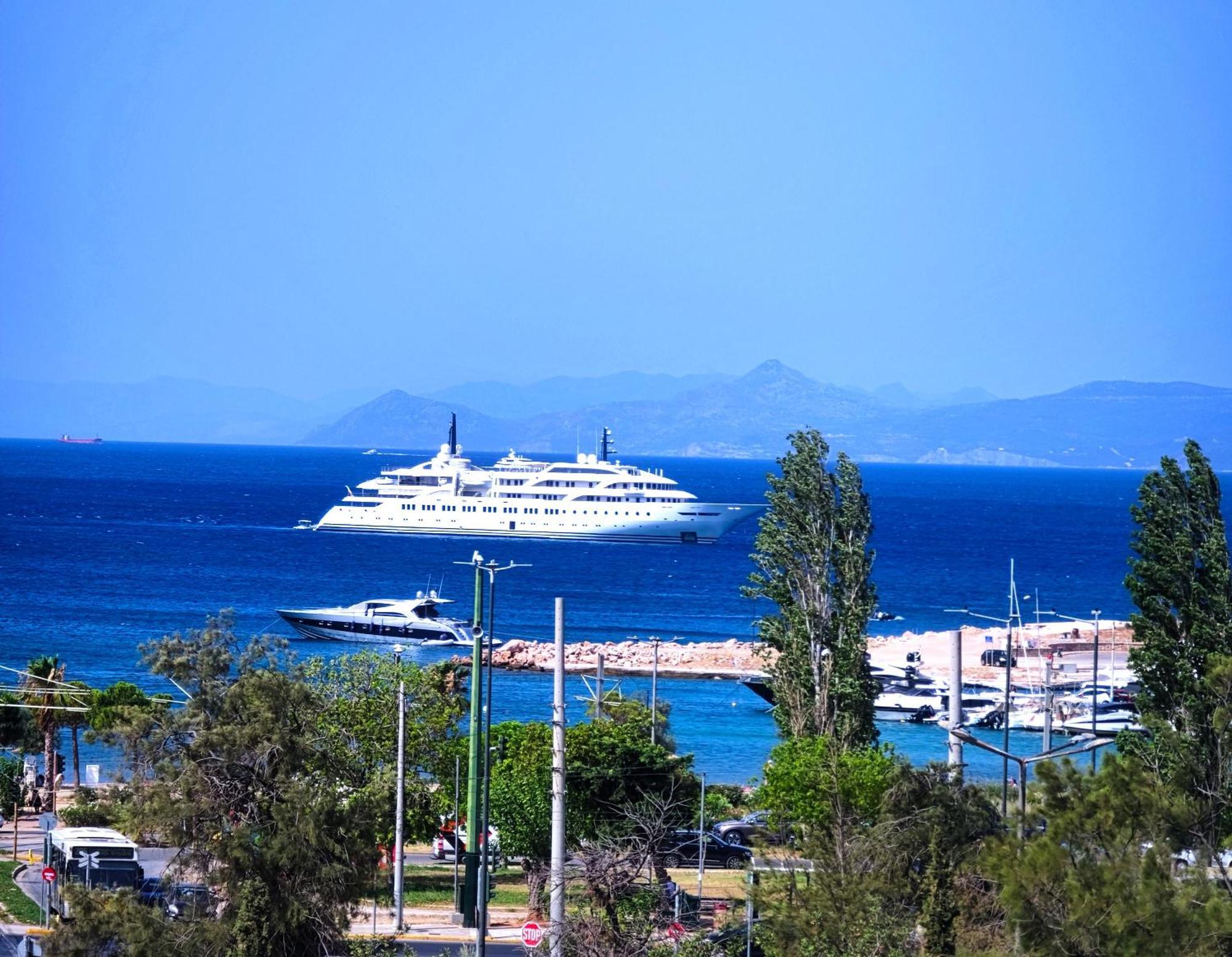 Glyfada Sunset Seaview Cozy Apartment A Atenas Exterior foto